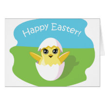 Jelly Bean the Chick - Happy Easter! Greeting Cards