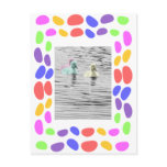Jelly Beans Frame Card Postcards