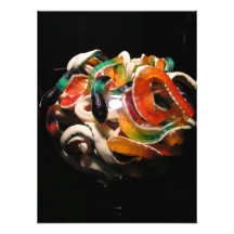 Jelly snakes photographic print