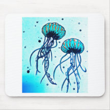 jellyfish blues mousepads