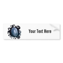 Jellyfish Bright Translucent Blue Bumper Stickers