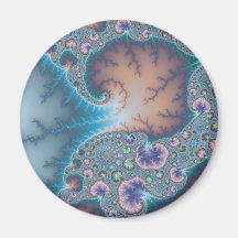 Jellyfish - Fractal Refrigerator Magnet