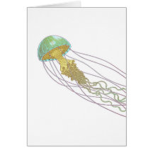 Jellyfish Greeting Cards