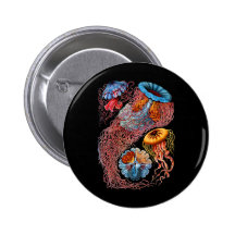 Jellyfish Pinback Buttons
