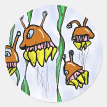 Jellyfish Round Sticker