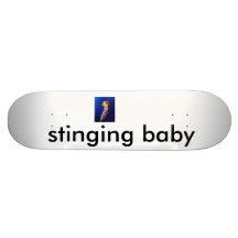 Jellyfish, stinging baby skate board deck