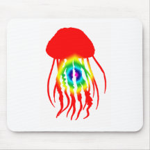 JELLYFISH TIE DYE MOUSE PADS