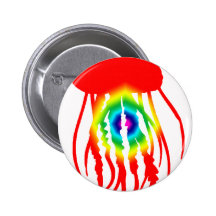 JELLYFISH TIE DYE PINBACK BUTTON