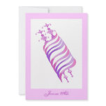 Jenna Alli Pink Torah Bar Mitzvah Invitation