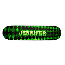 Jennifer green fire Skatersollie skateboard