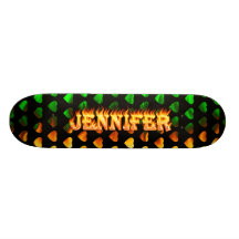 Jennifer real fire Skatersollie skateboard.