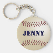 Jenny Baseball Keychain by 369MyName