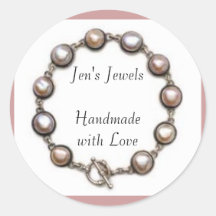 Jen's Jewels Handmade with Love Stickers