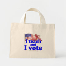 J'enseigne et je vote sac