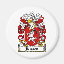 Jensen Family Crest Fridge Magnets