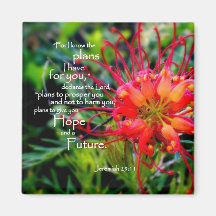 Jeremiah 29:11 A Hope and a Future Refrigerator Magnets
