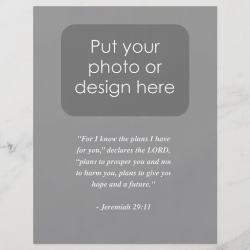 JEREMIAH 29:11 Bible Verse Flyer