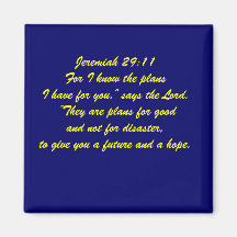 Jeremiah 29:11 refrigerator magnets