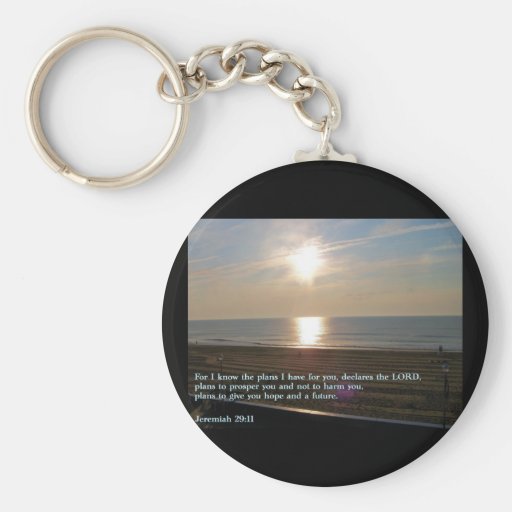 Jeremiah 29:11 Sunrise Key Chain