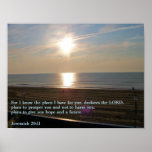Jeremiah 29:11 Sunrise Posters