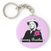 Jeremy Bentham with Tropical Flower Keychain