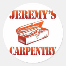 Jeremy's Carpentry Round Sticker
