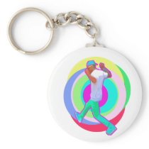 JERK DANCE logo Key Chains