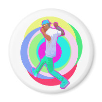 JERK DANCE logo Refrigerator Magnets