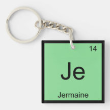 Jermaine  Name Chemistry Element Periodic Table Key Chain