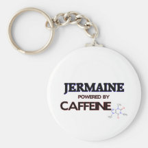 Jermaine powered by caffeine key chain
