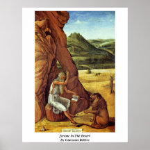 Jerome In The Desert By Giovanni Bellini Print