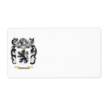 Jerrold Coat of Arms (Family Crest) labels