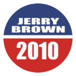 JERRY BROWN FOR GOVERNOR stickers