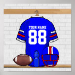Jersey personnalisé de fer de grille de football a affiches