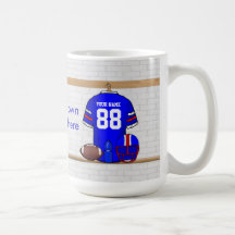 Jersey personnalisé de fer de grille de football a tasse