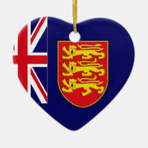Jersey UK Flag ornament