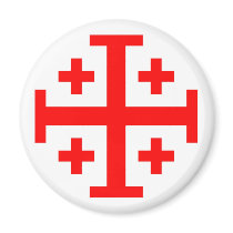Jerusalem Cross Fridge Magnet