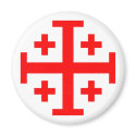 Jerusalem Cross magnets