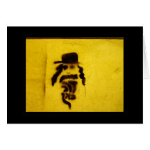 Jerusalem graffiti card