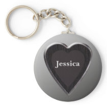 Jessica Heart Keychain by 369MyName