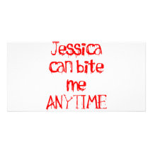 Jessica peut me mordre n'importe quand photocarte