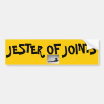 JESTER OF JOINTS Bumper Sticker