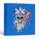 Jester Skull 3 Ring Binder