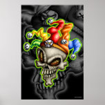 Jester Skull (Poster) posters