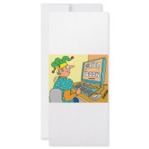 Jester's Computer Screen Reads As "Farce Book"