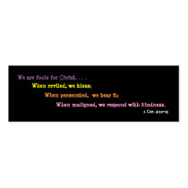 Jesters For Christ Bookmark (2 sided) Business Cards