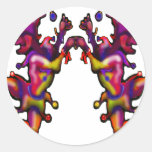 Jesters Round Stickers