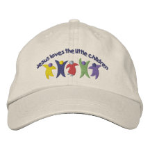 Jesuc Loves Children Embroidered Baseball Caps