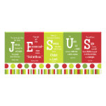 JESUS 2-Sided Scripture Verse Christmas Card Invitations