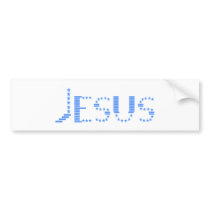 Jesus 72 Bleu Bumper Stickers